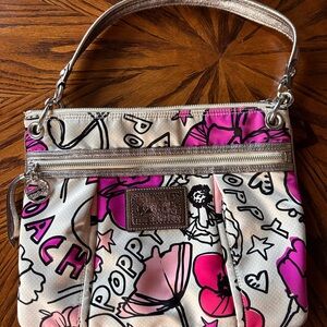 Coach Kyra Graffiti Print Purse
